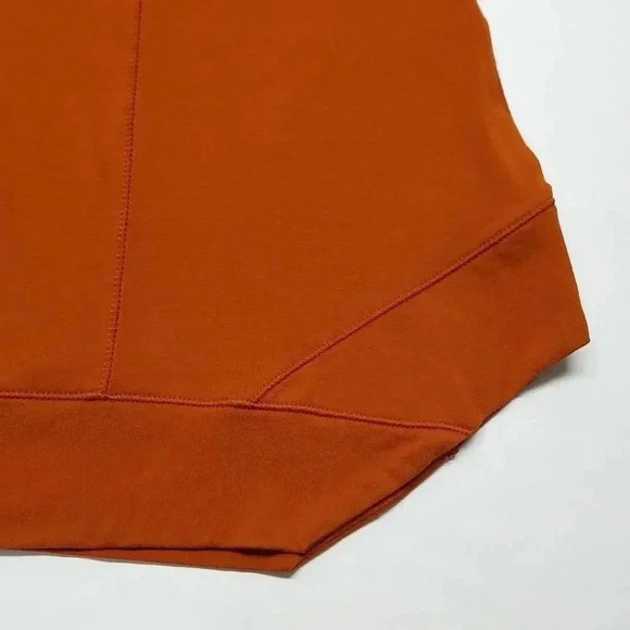 {Chico's} Size 2 Women's Blouse Zenergy by Chico's Long Sleeve Rust Orange Brown - Picture 5 of 9